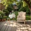 French retro garden tablecloths, dining tables and chairs, atmosphere decoration, balcony lace bay window cushions, light luxury home decoration materials, leisure outdoor solid wood tables and chairs Specification image